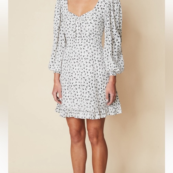 Faithfull the Brand Canna Mini Dress Size 12 - Picture 6 of 7